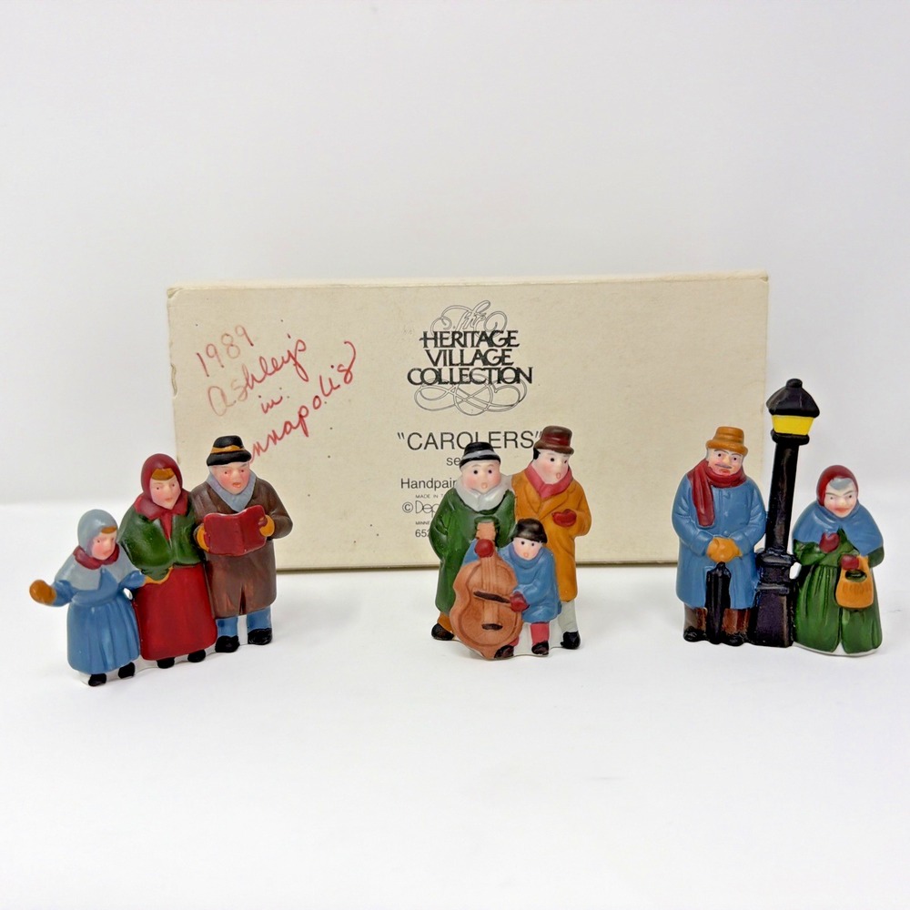 Dept 56 Heritage Village Dickens' Village Carolers #6526-9 (Set of 3) 1980's